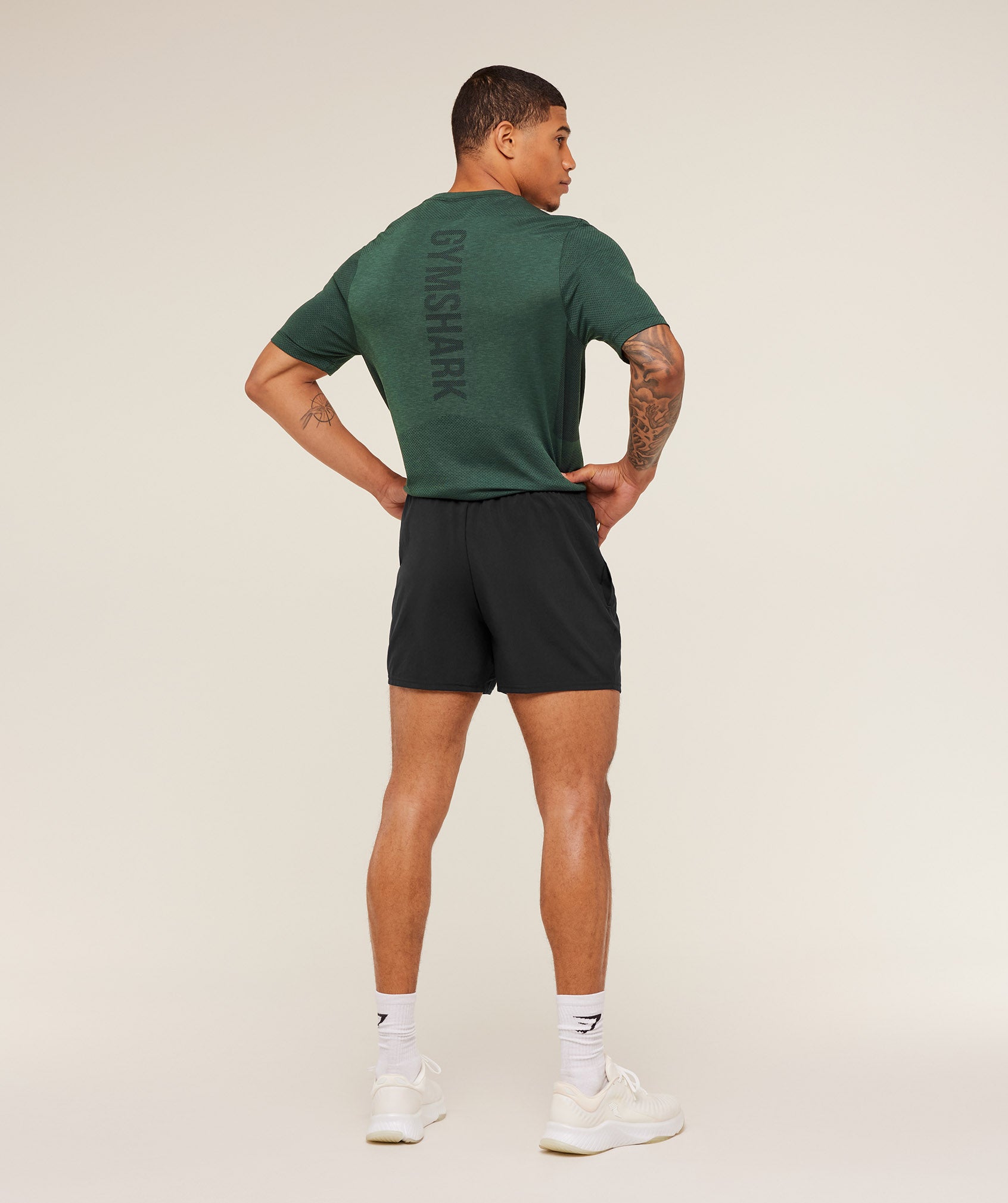 Gymshark Lightweight Seamless T-Shirt 'GS Victory Green Marl'