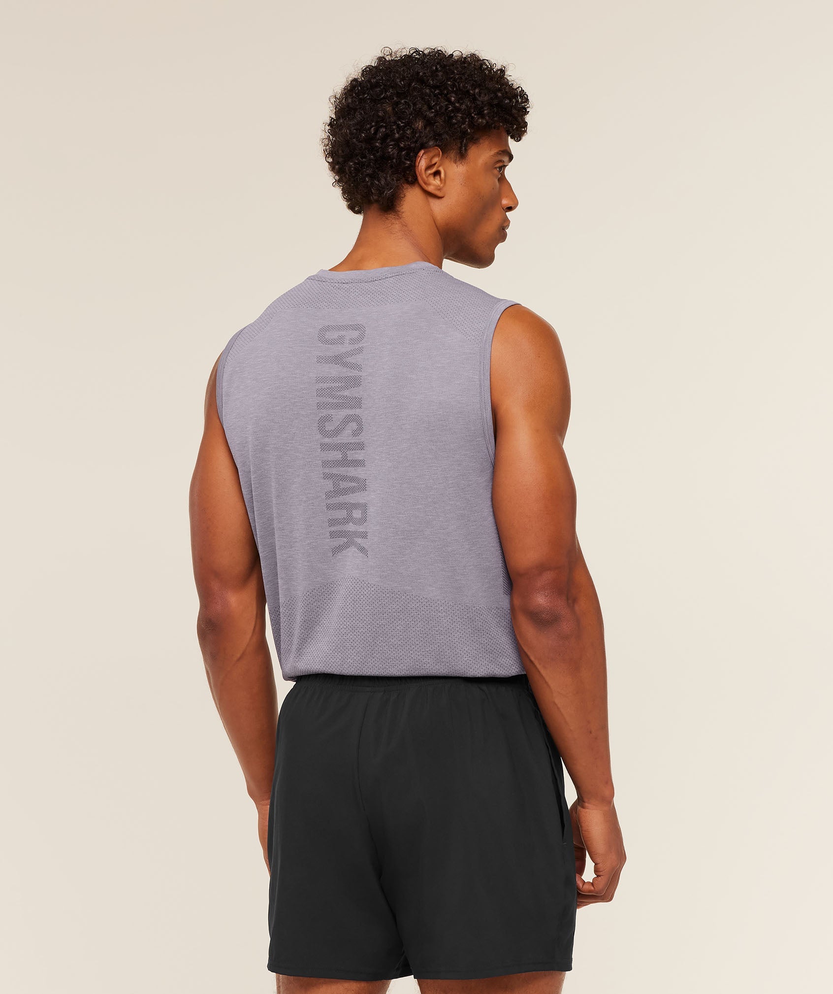 Gymshark Lightweight Seamless Tank 'GS Fog Purple Marl'