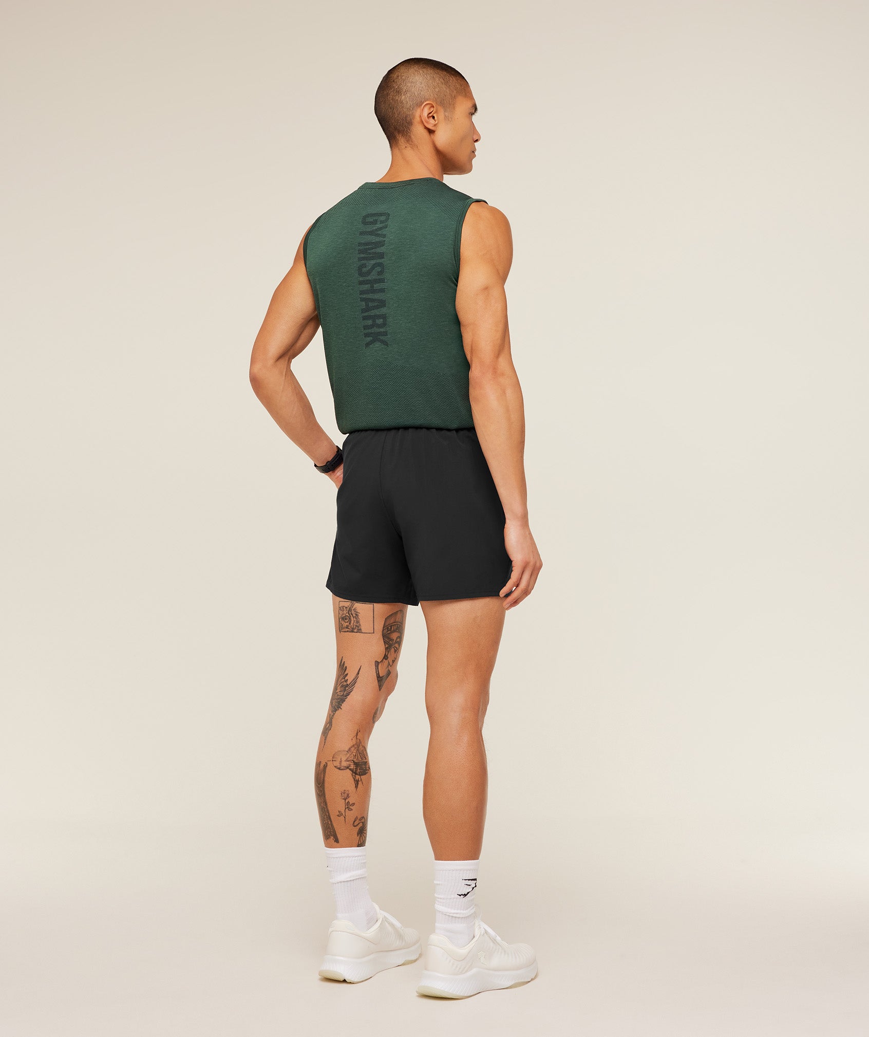 Gymshark Lightweight Seamless Tank 'GS Victory Green Marl'