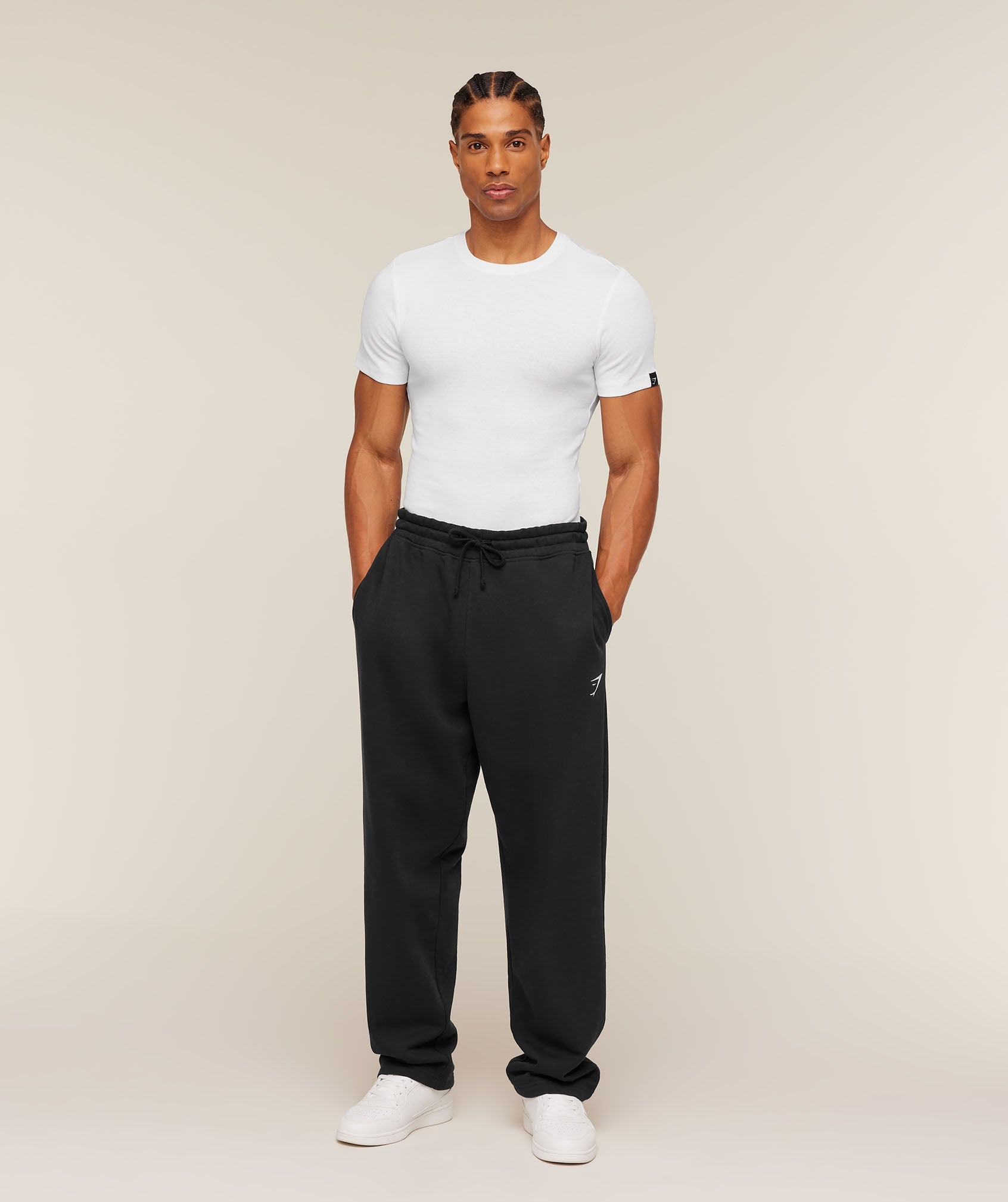 Gymshark Ribbed T-Shirt 'White'