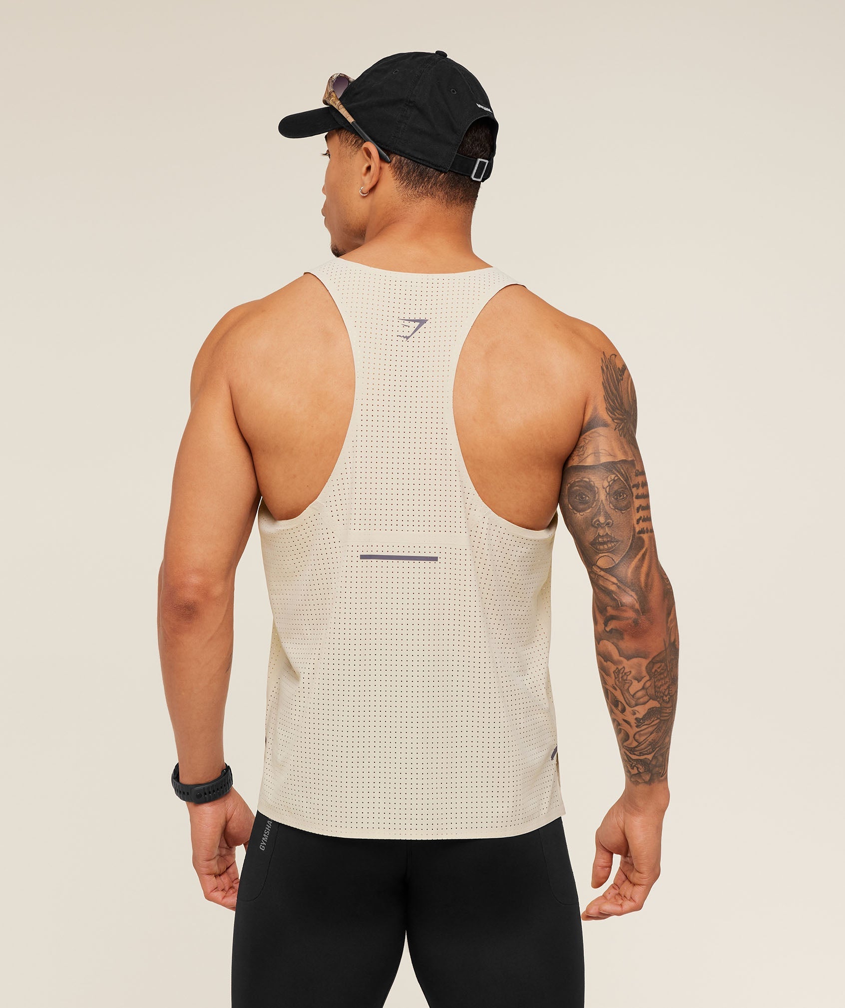 Gymshark Running Elite Race Vest 'Pebble Grey'