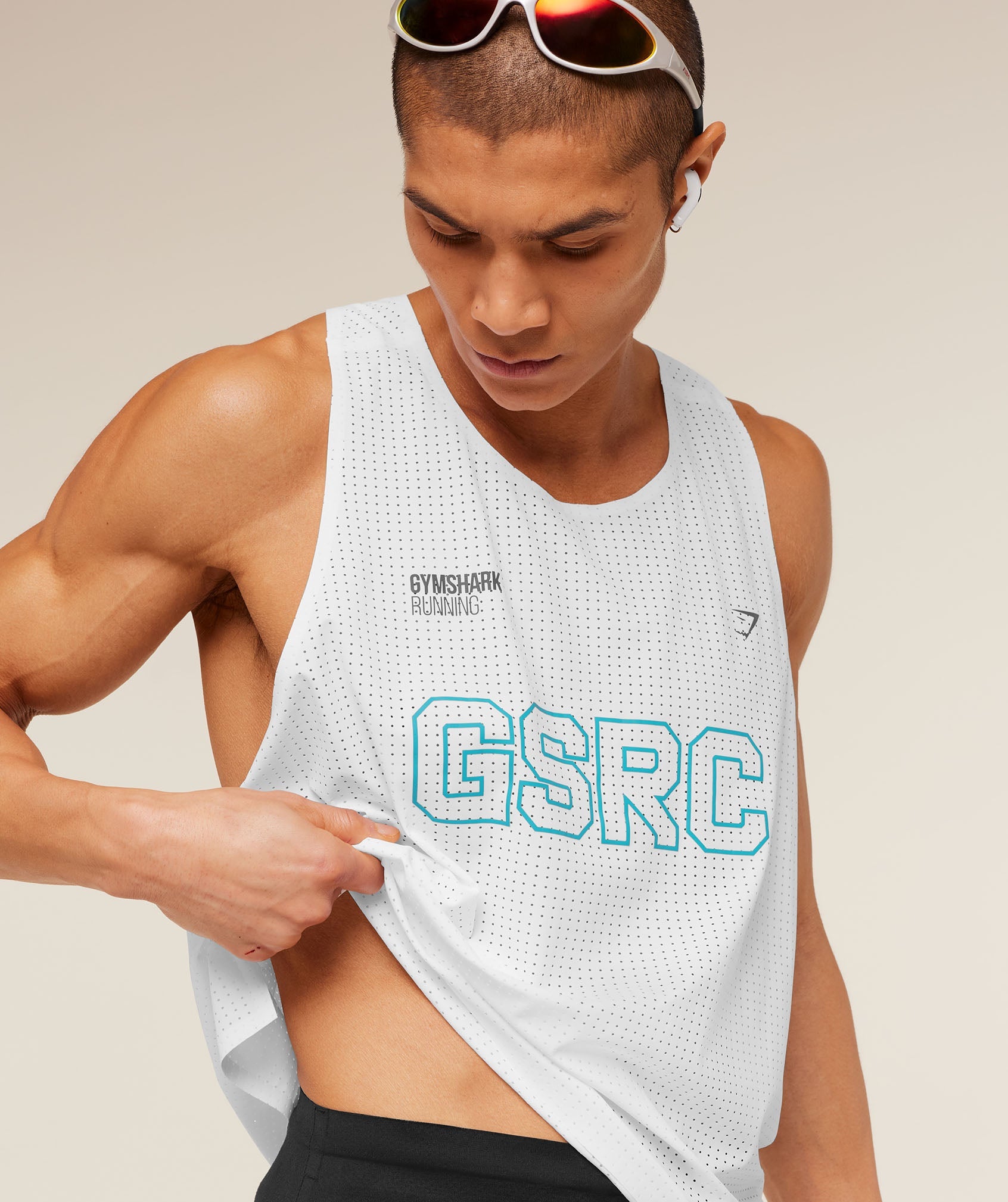 Gymshark Running Elite Race Vest 'White'
