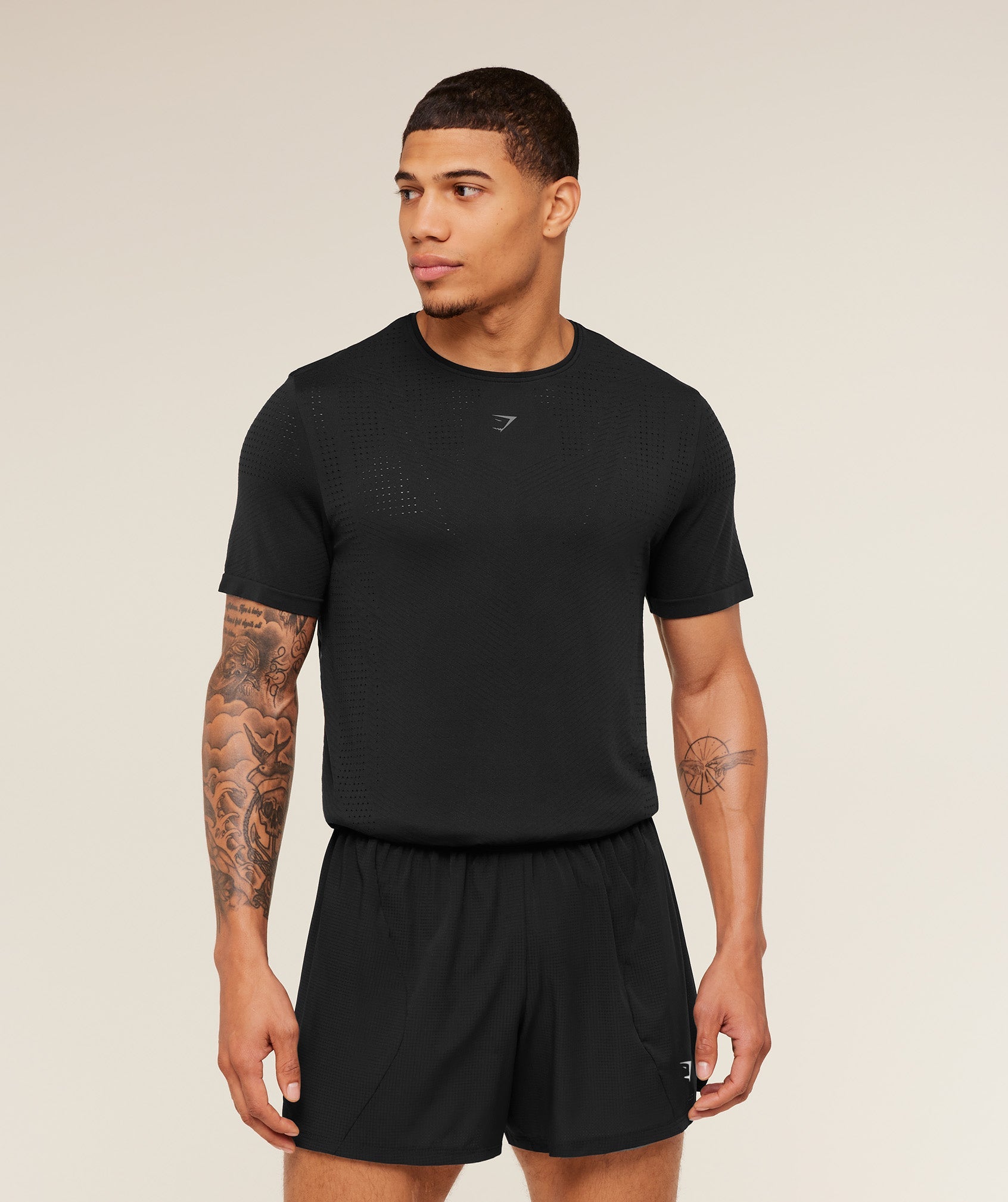 Gymshark Seamless Running T-Shirt 'GS Black'