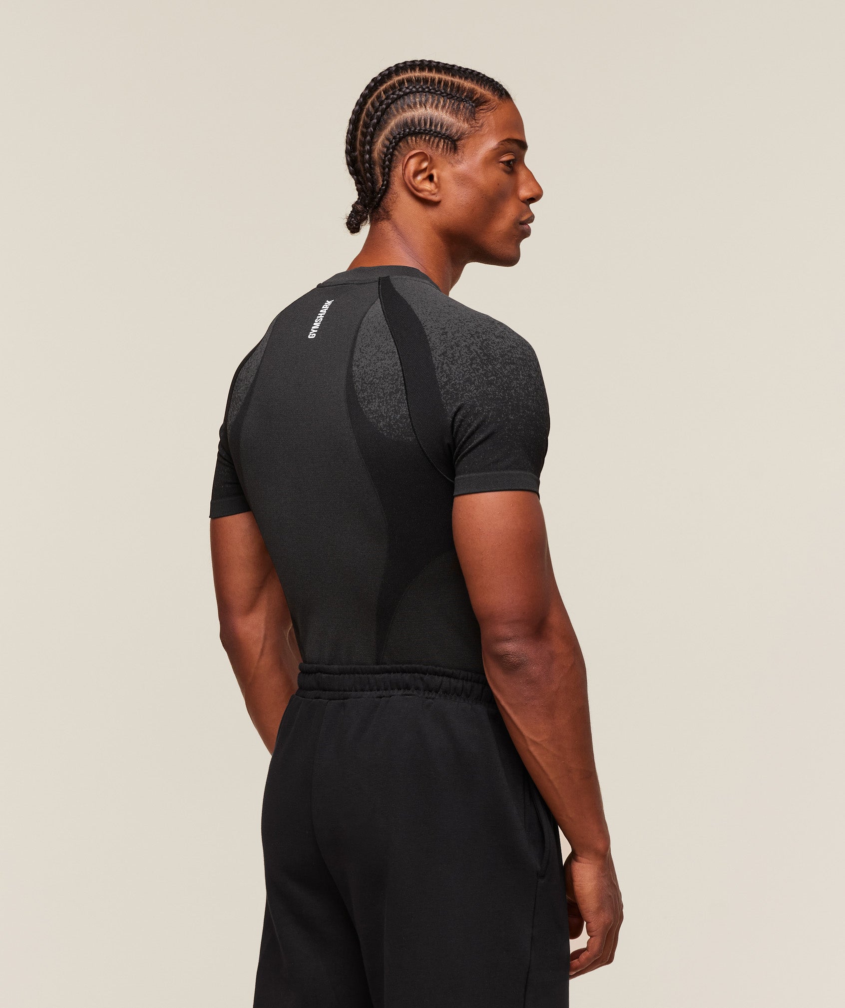 Gymshark Shadow Seamless T Shirt 'Black'
