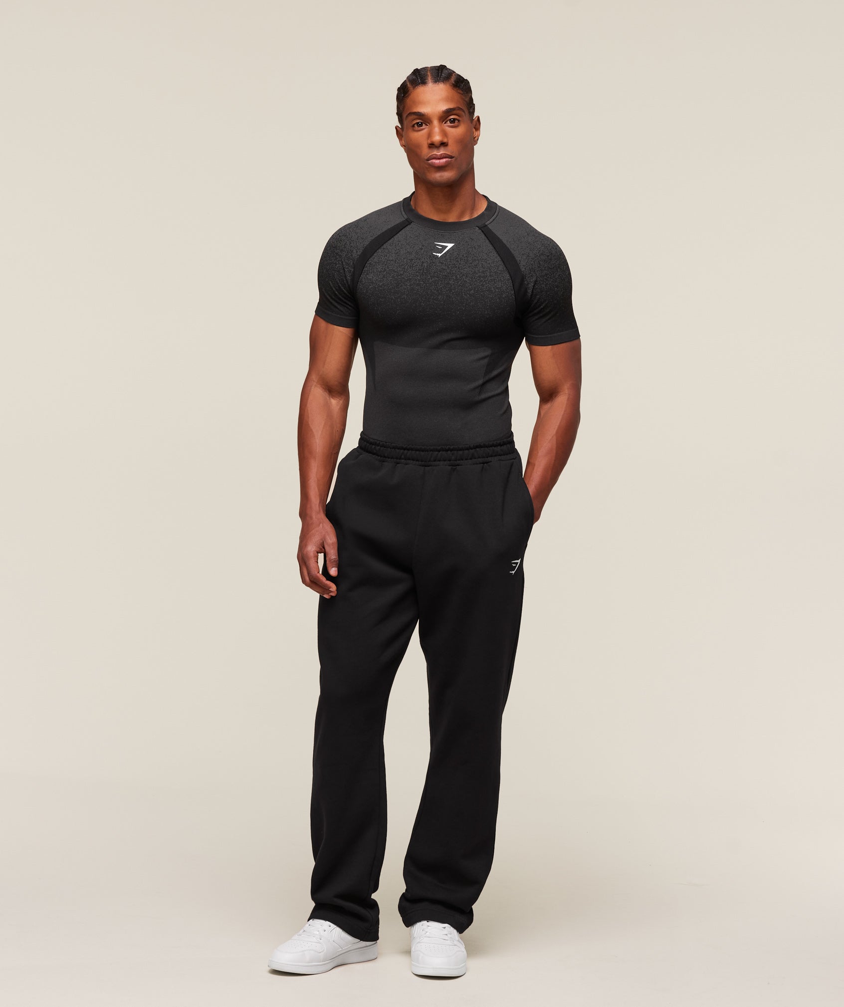 Gymshark Shadow Seamless T Shirt 'Black'