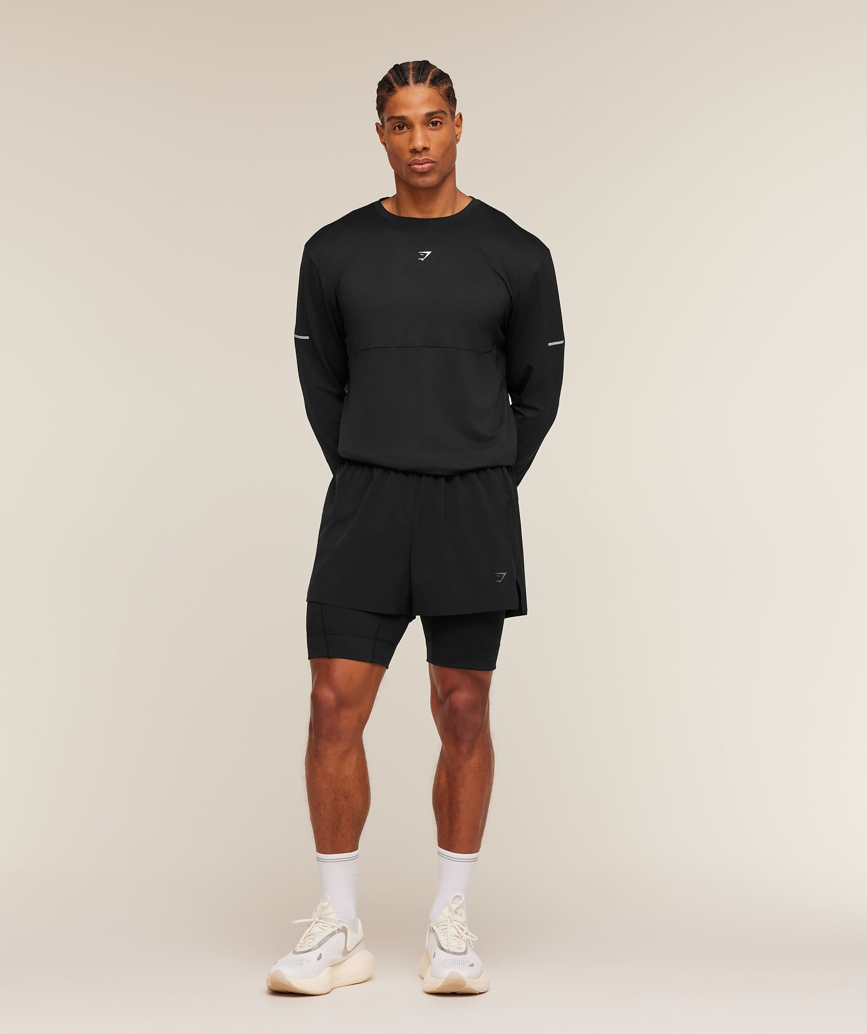 Gymshark Running Long Sleeve T-Shirt 'Black'
