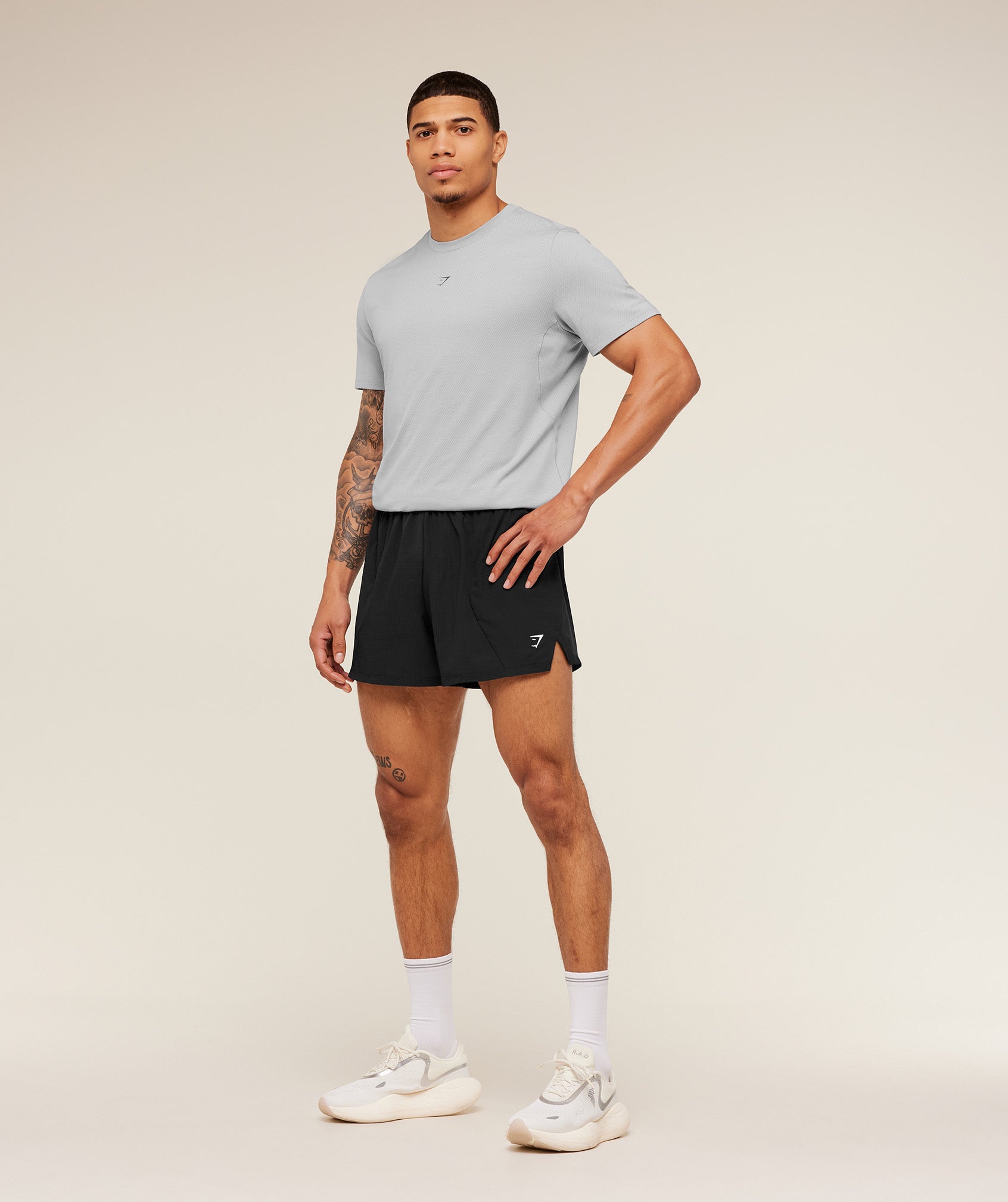 Gymshark Running T-Shirt 'Stratus Grey'