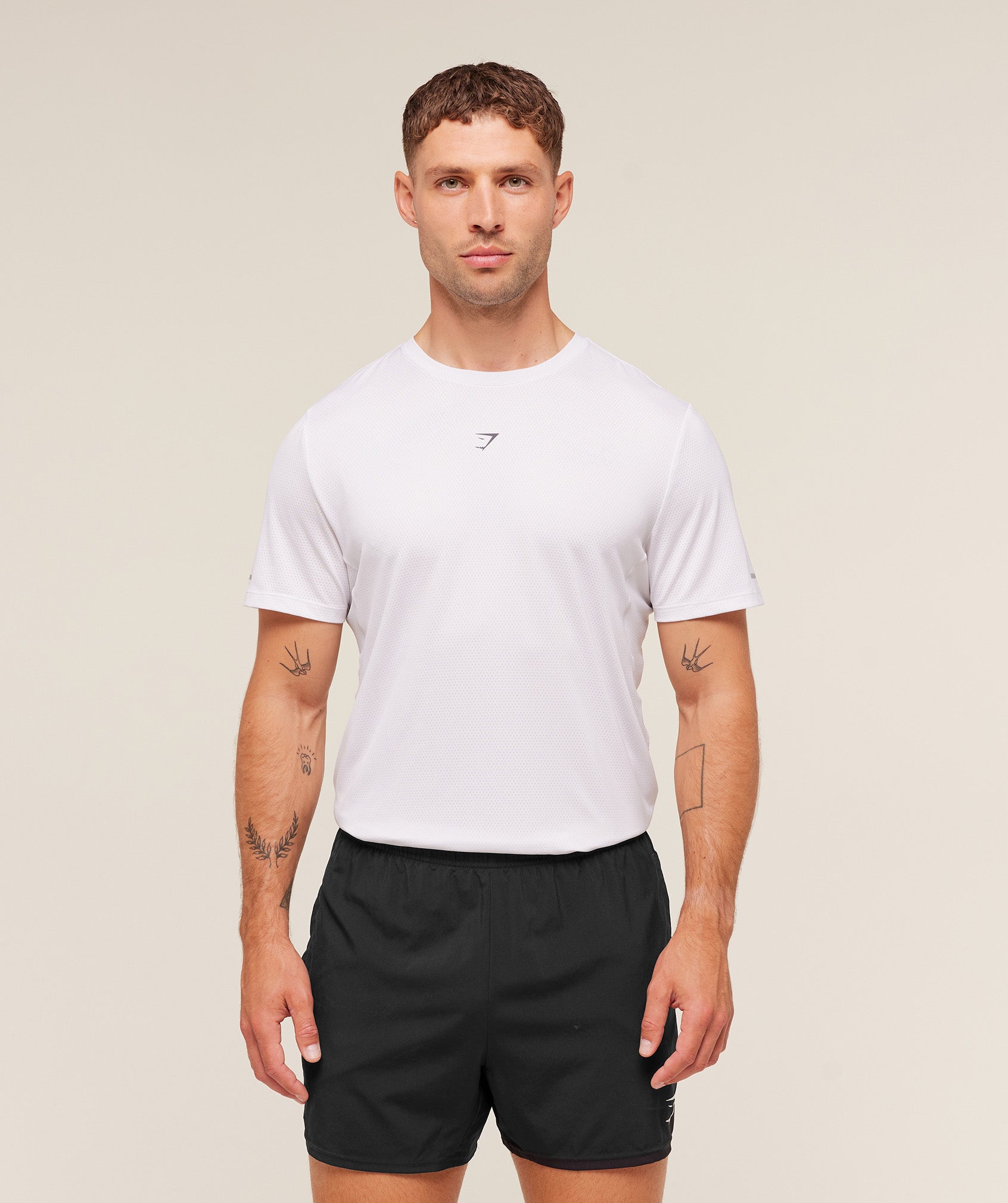 Gymshark Running T-Shirt 'White'