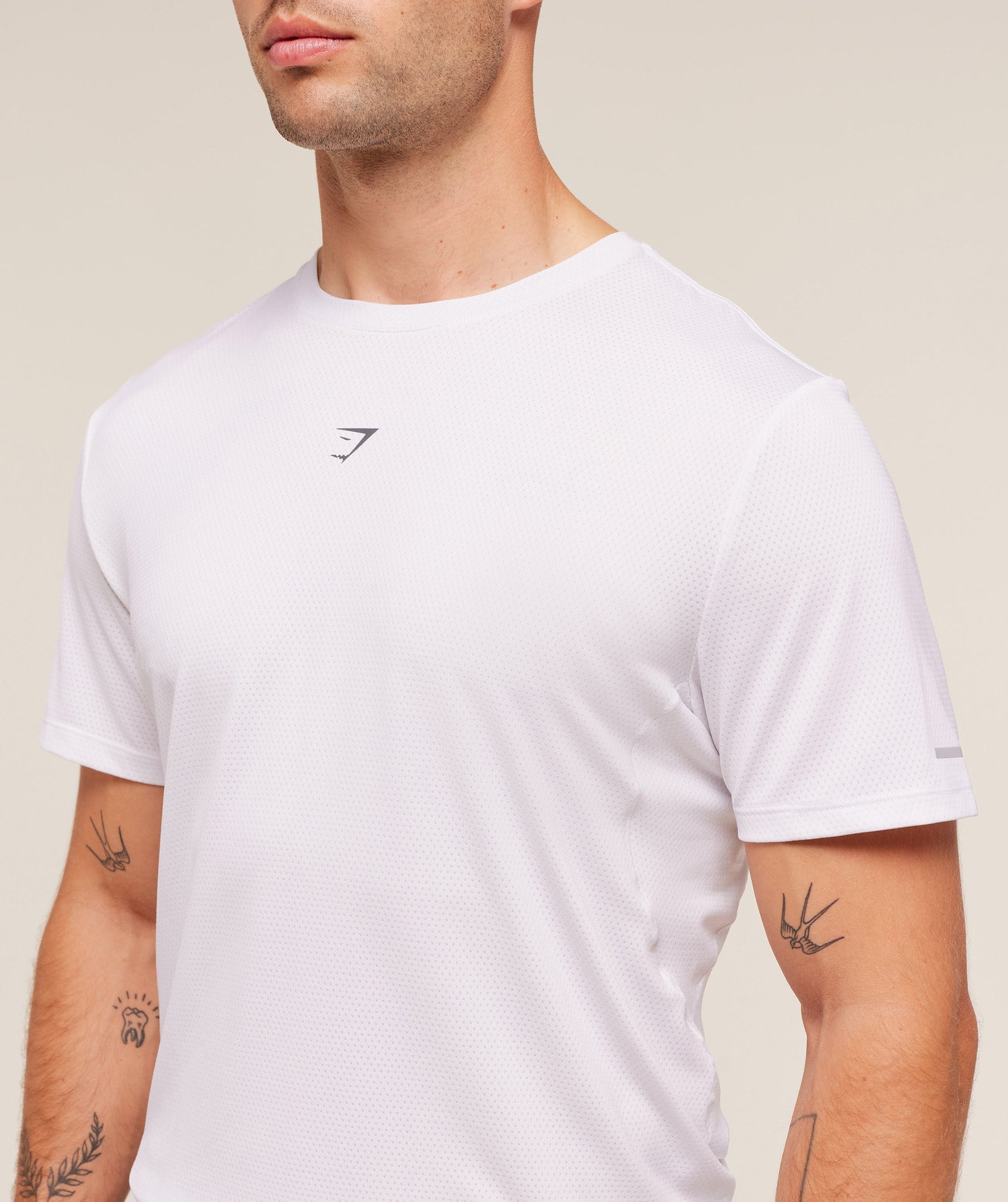 Gymshark Running T-Shirt 'White'