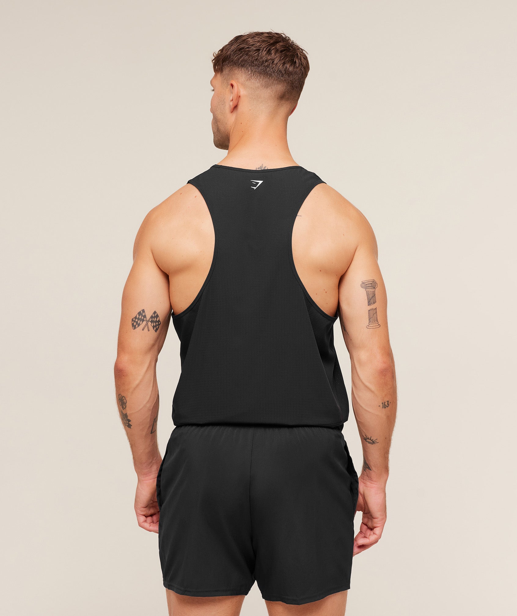 Gymshark Running Tank 'Black'