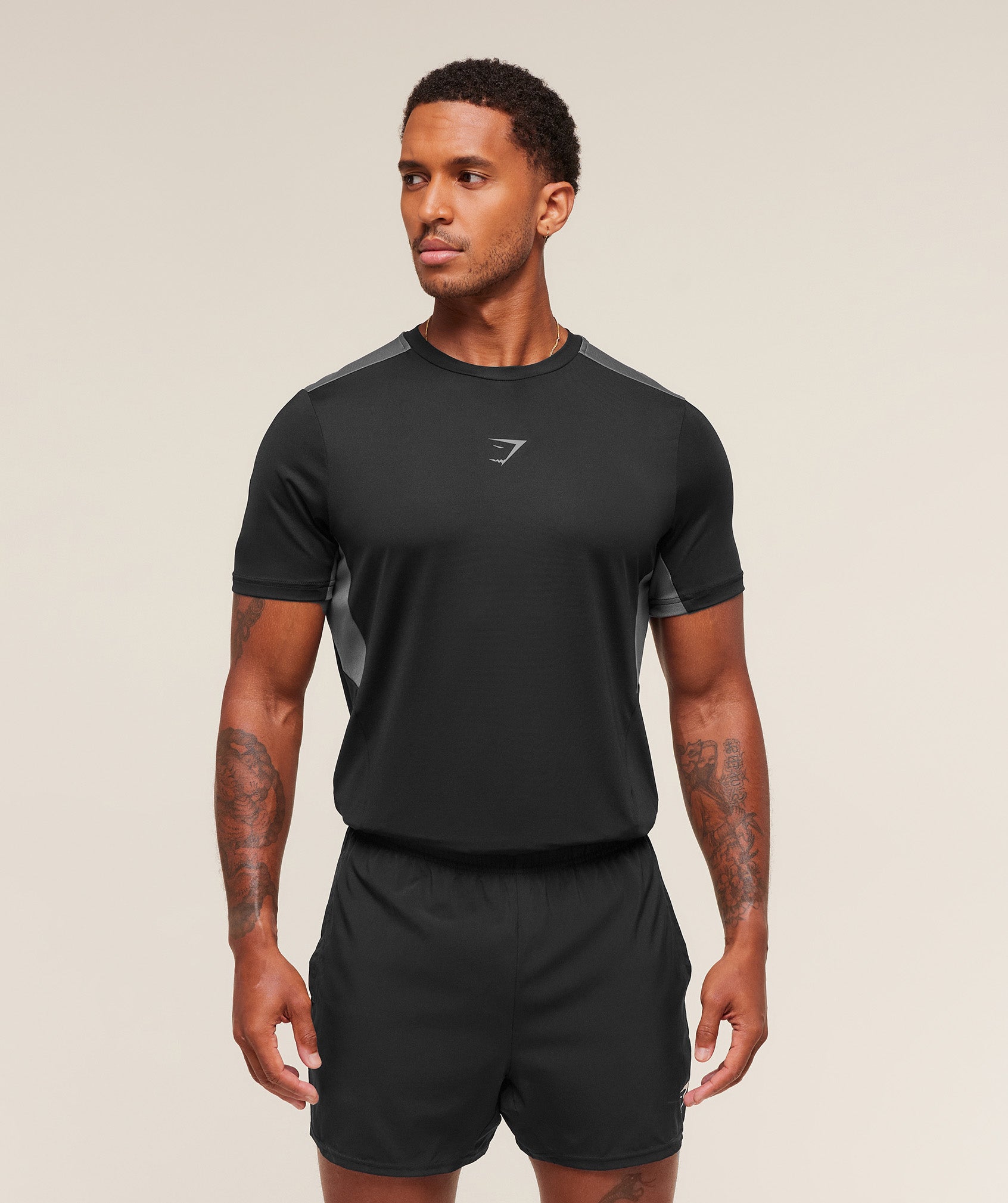 Gymshark Sport T-Shirt 'Black Dark Grey'