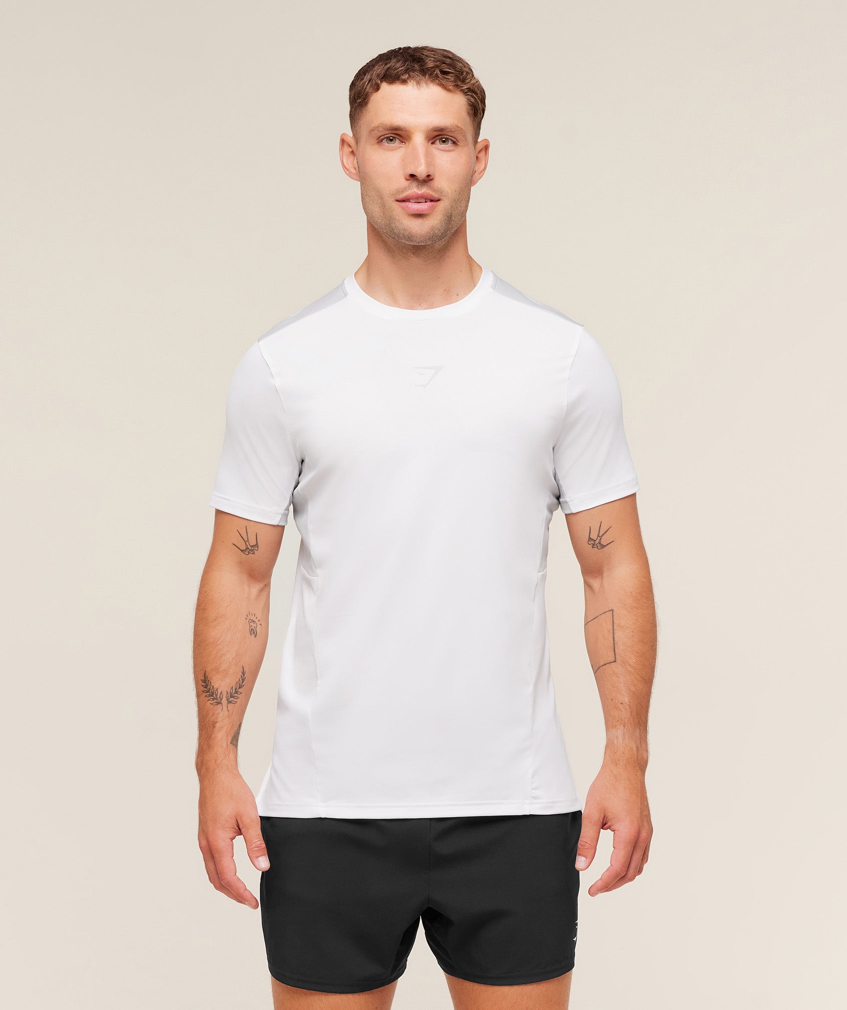 Gymshark Sport T-Shirt 'White Light Grey'