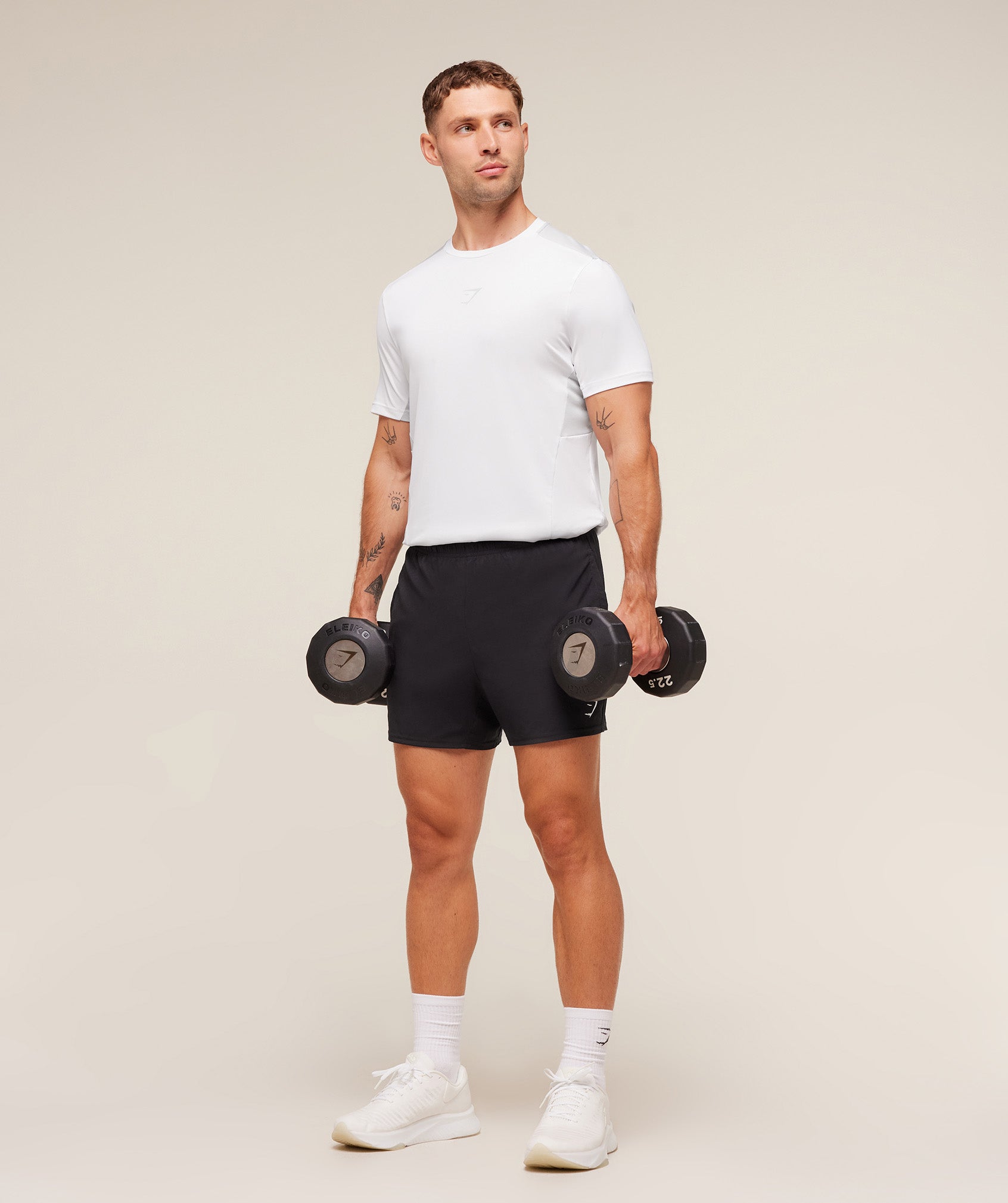 Gymshark Sport T-Shirt 'White Light Grey'
