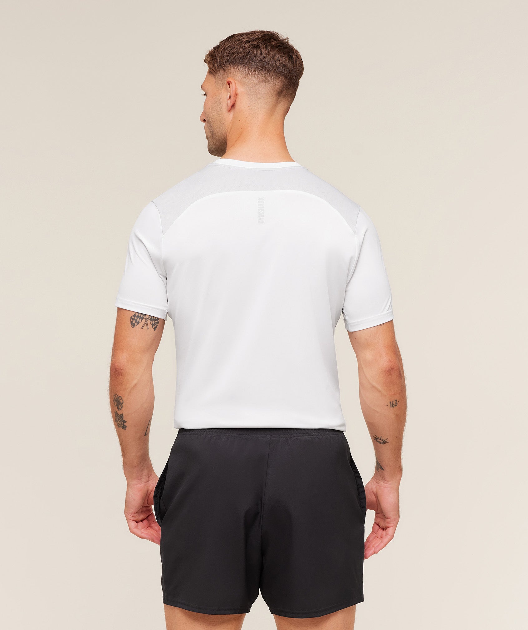 Gymshark Sport T-Shirt 'White Light Grey'