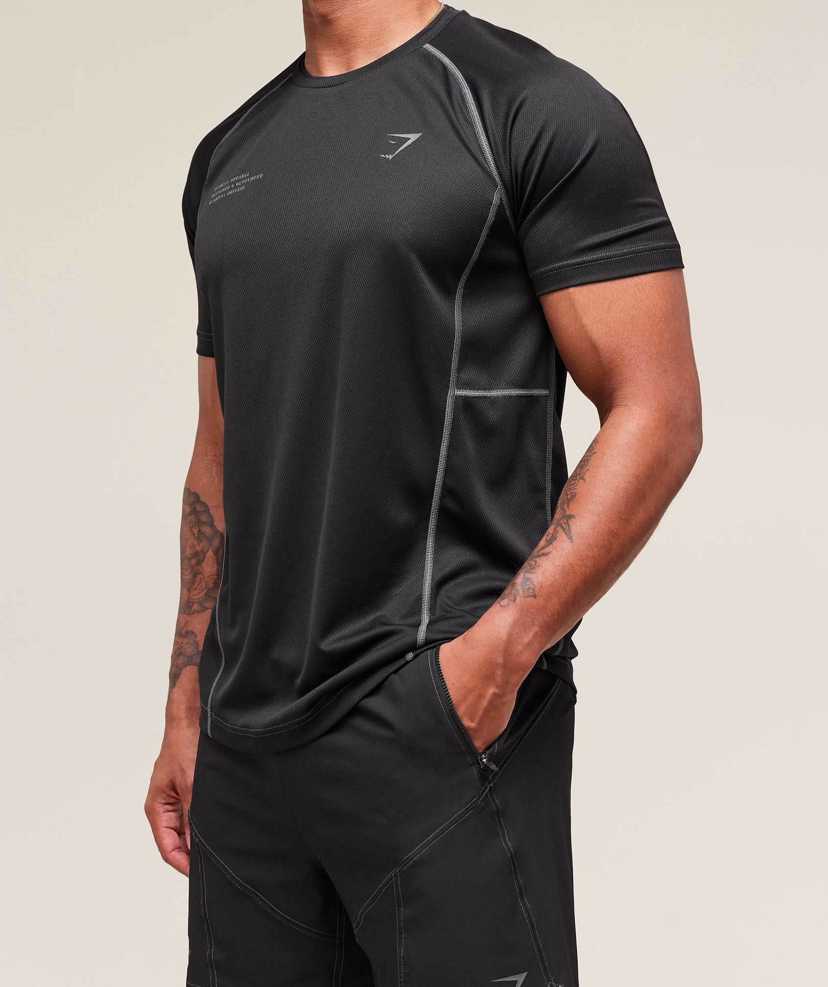 Gymshark Tactical T-Shirt 'Black'