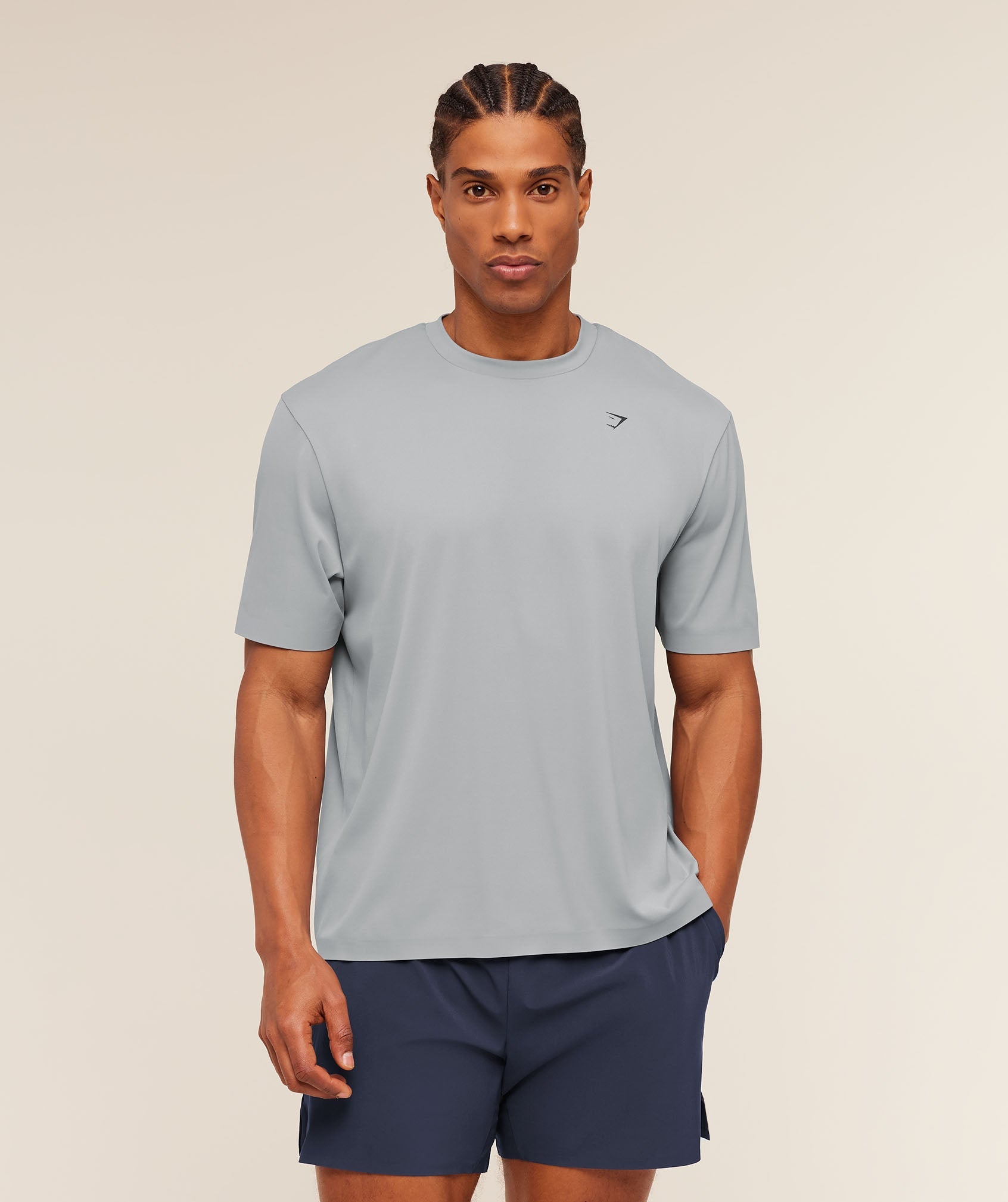 Gymshark Evolve T-Shirt 'Denim Grey'