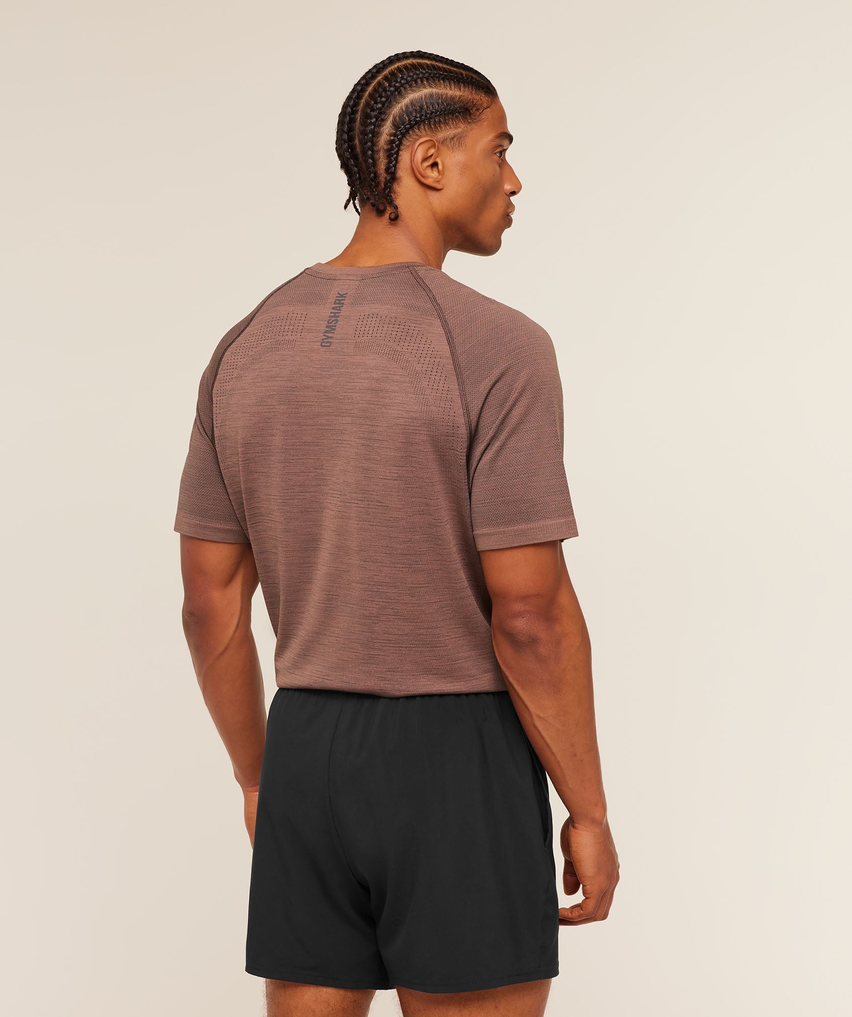 Gymshark Versatile Seamless T-Shirt 'Taupe Brown Cool Brown'