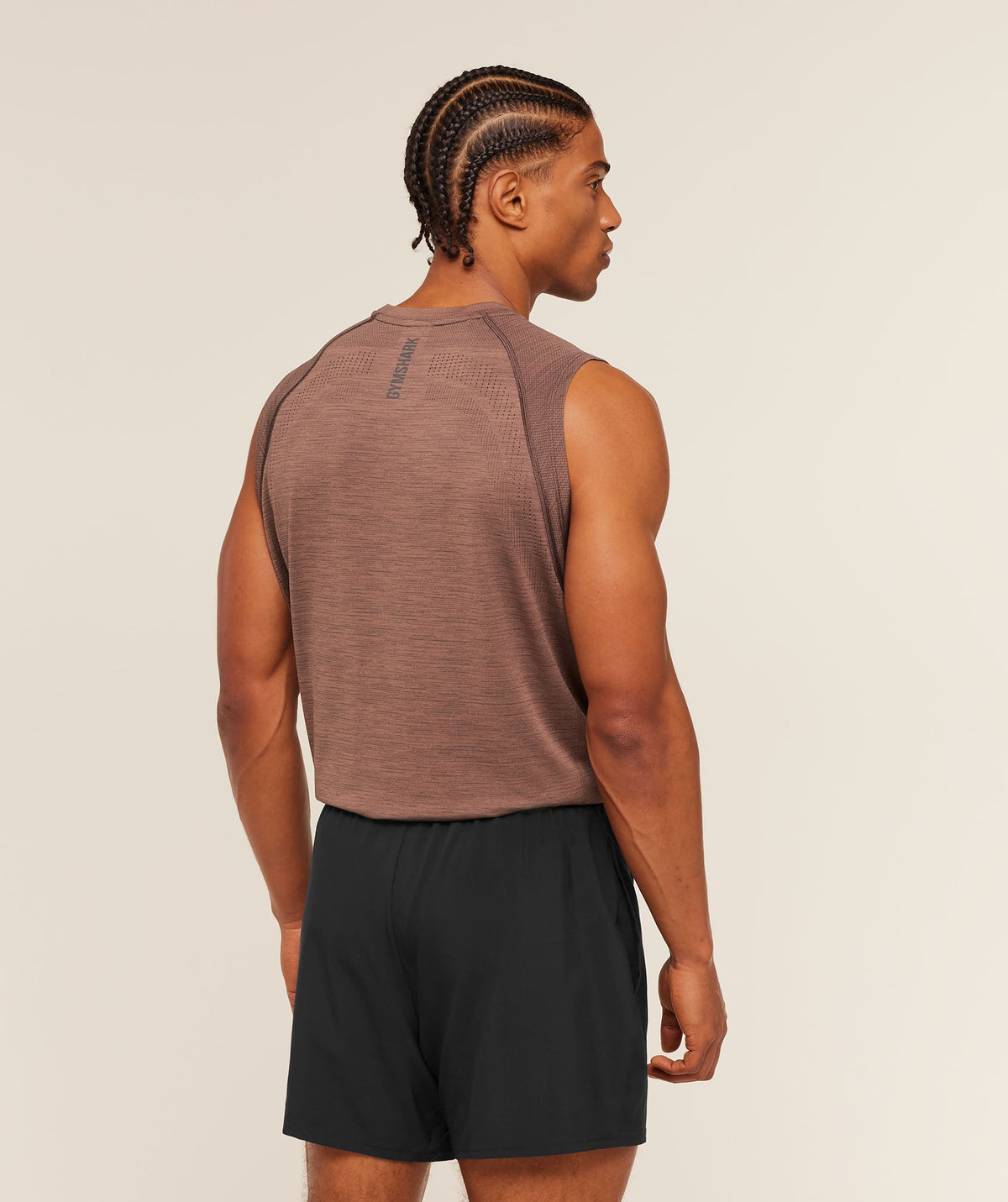 Gymshark Versatile Seamless Tank 'Taupe Brown Cool Brown'