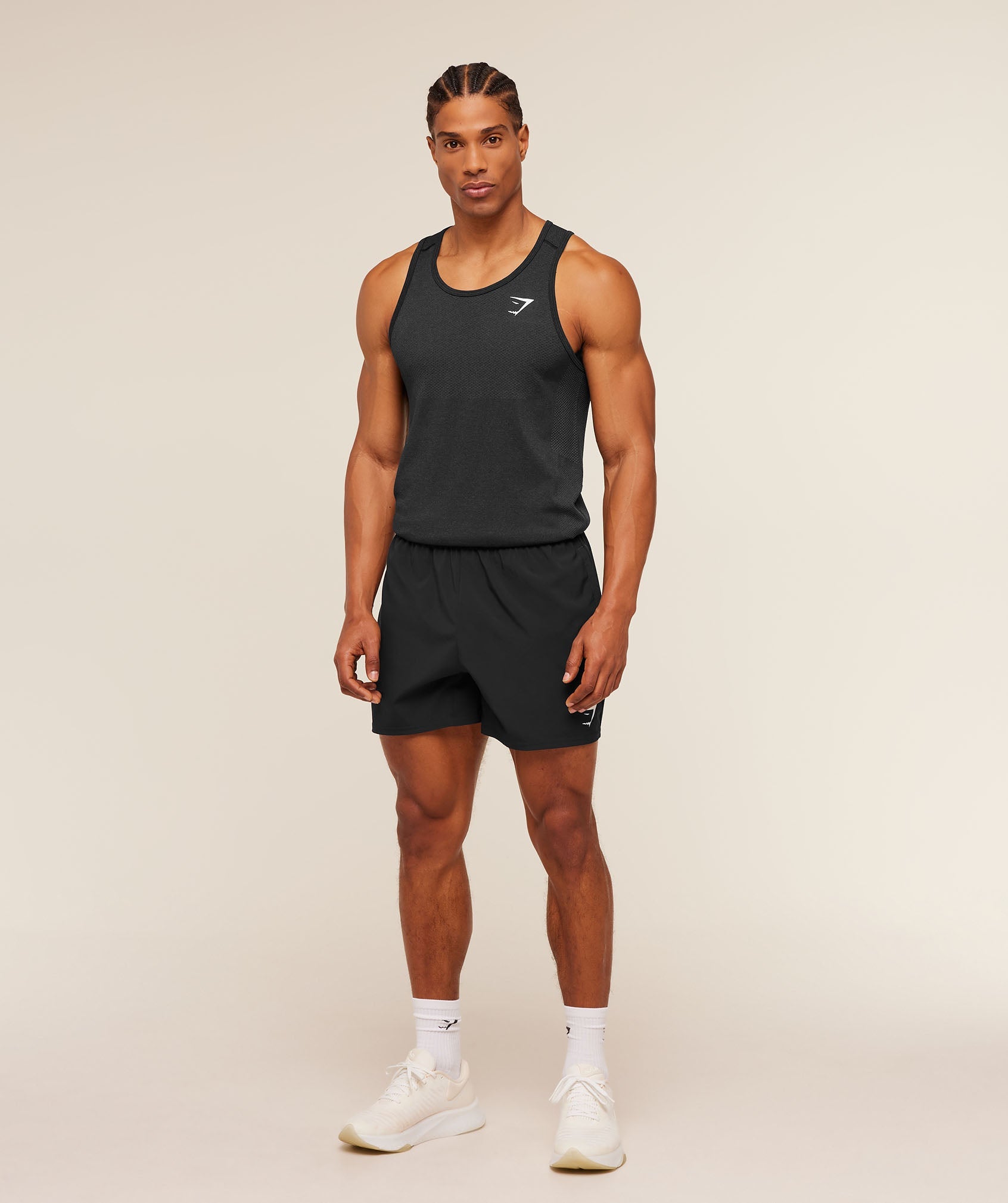 Gymshark Vital Tank 'Black Silhouette Grey'
