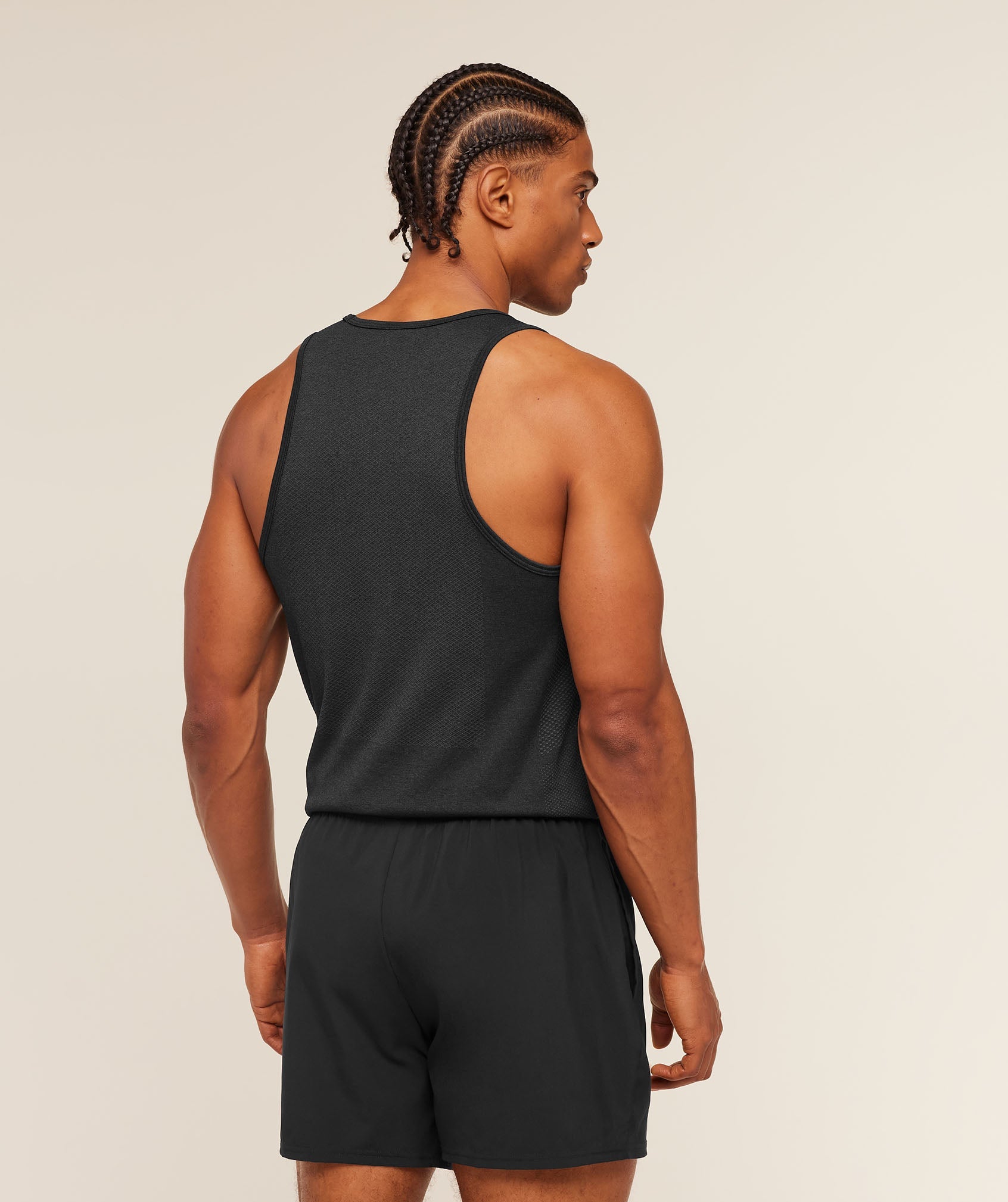 Gymshark Vital Tank 'Black Silhouette Grey'
