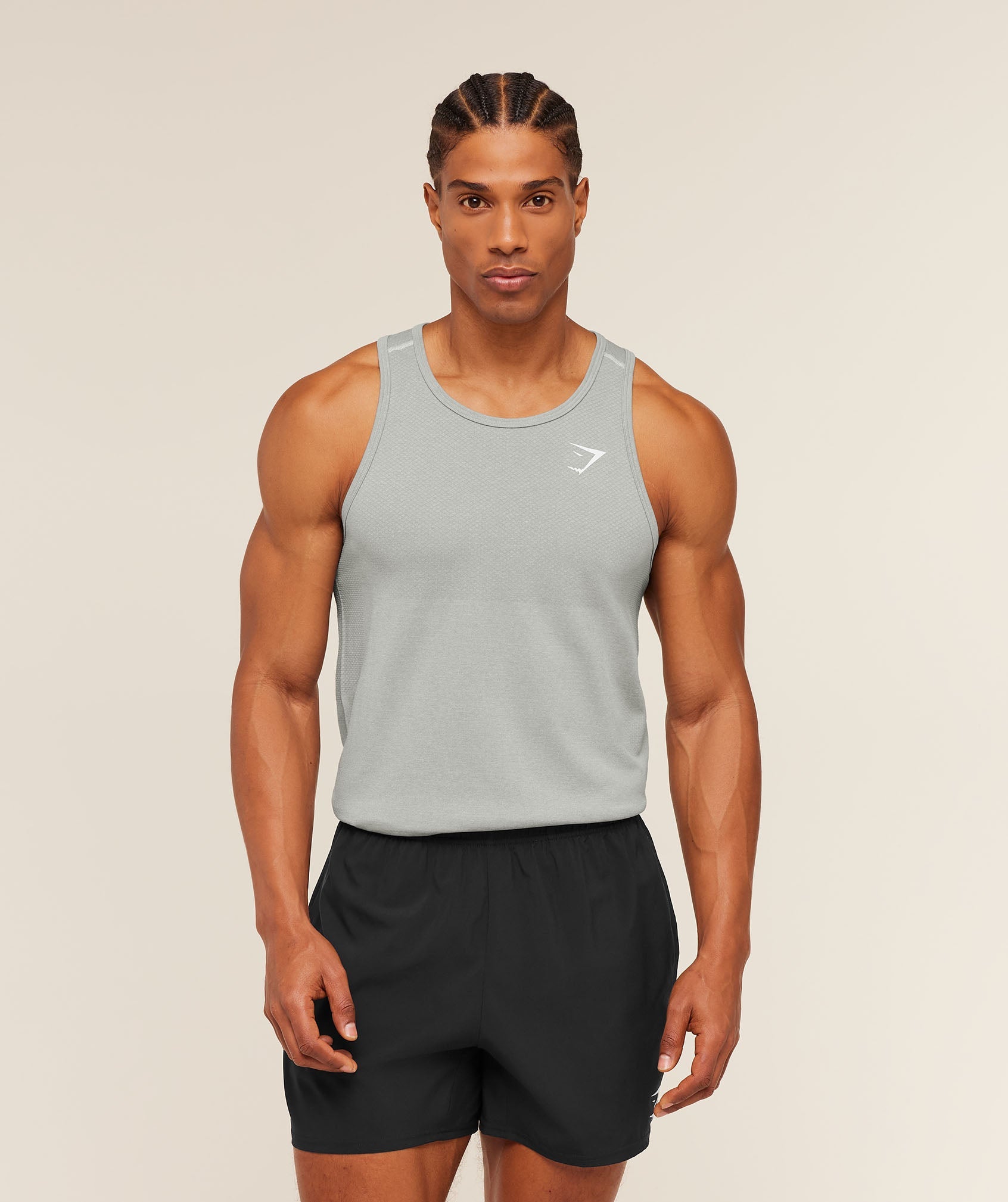 Gymshark Vital Tank 'Light Grey Smokey Grey'