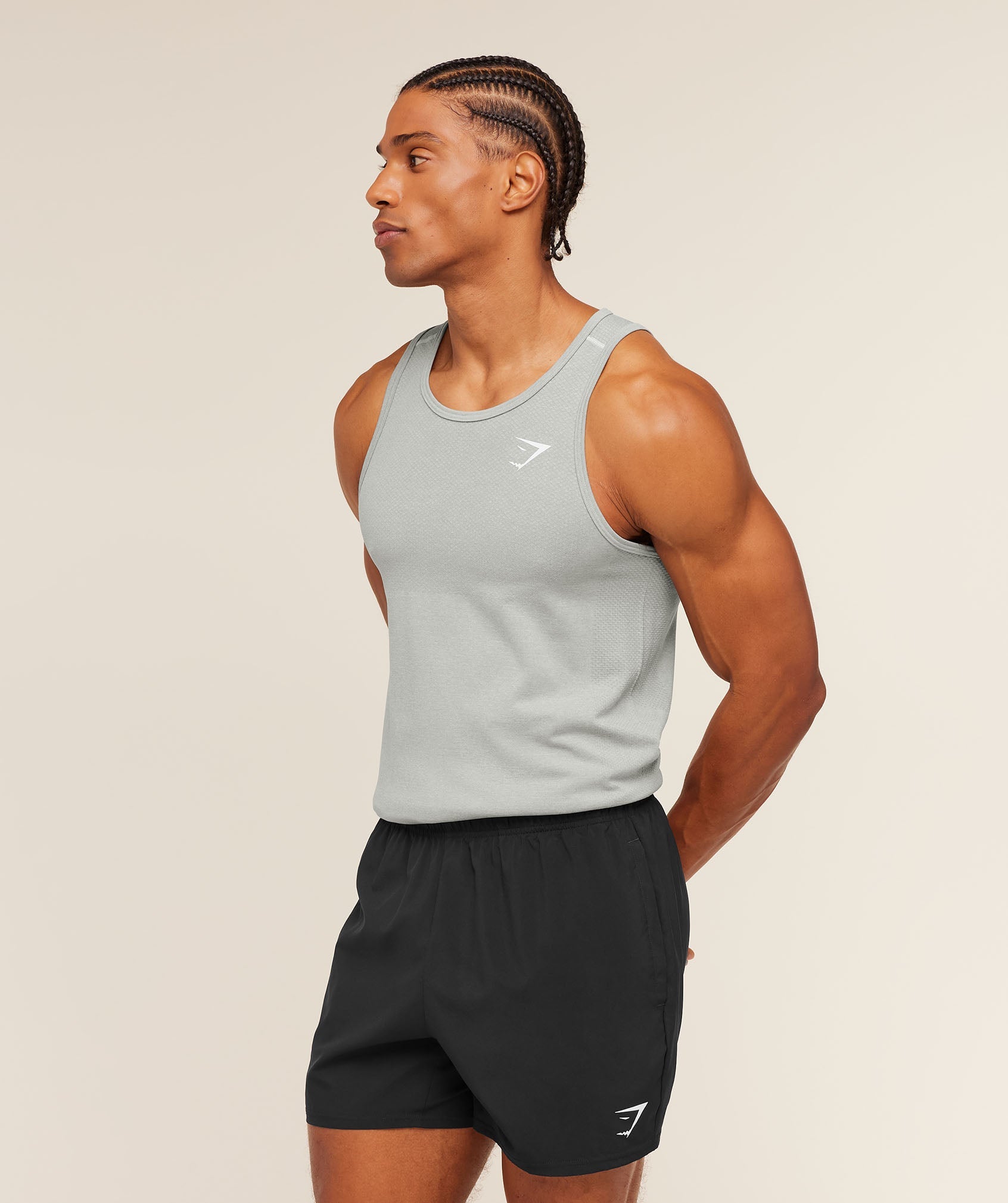 Gymshark Vital Tank 'Light Grey Smokey Grey'