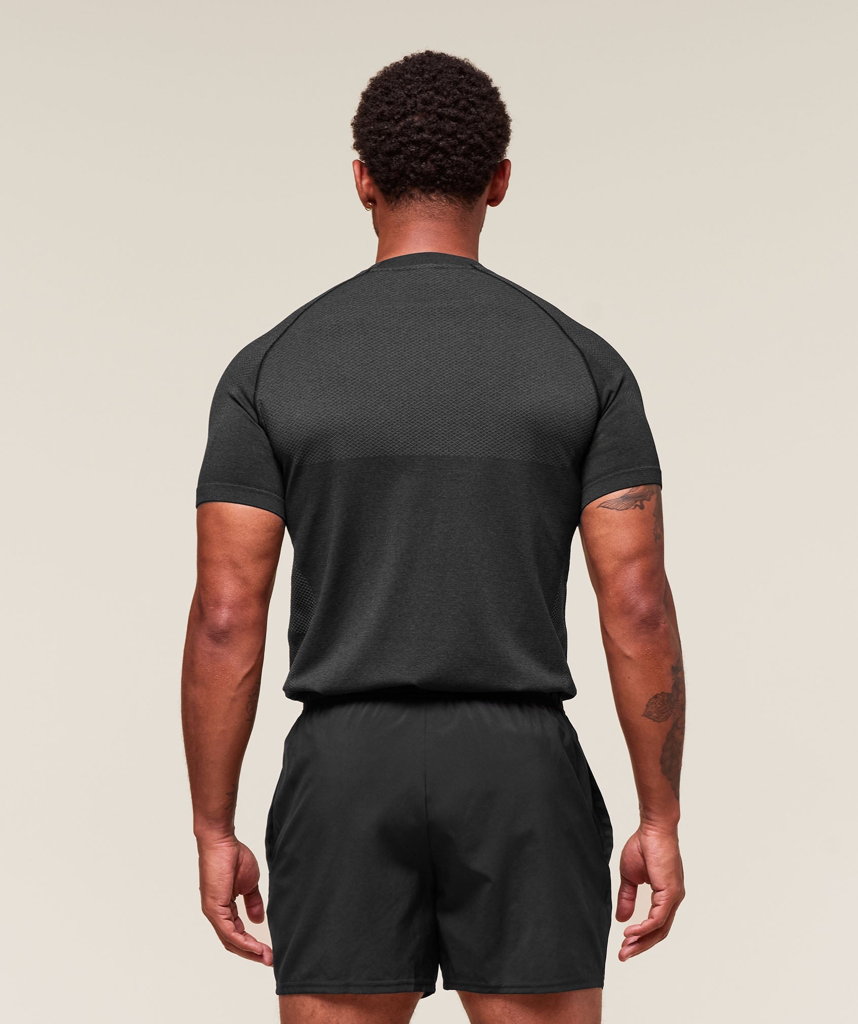 Gymshark Vital Seamless T-Shirt 'Black Silhouette Grey'