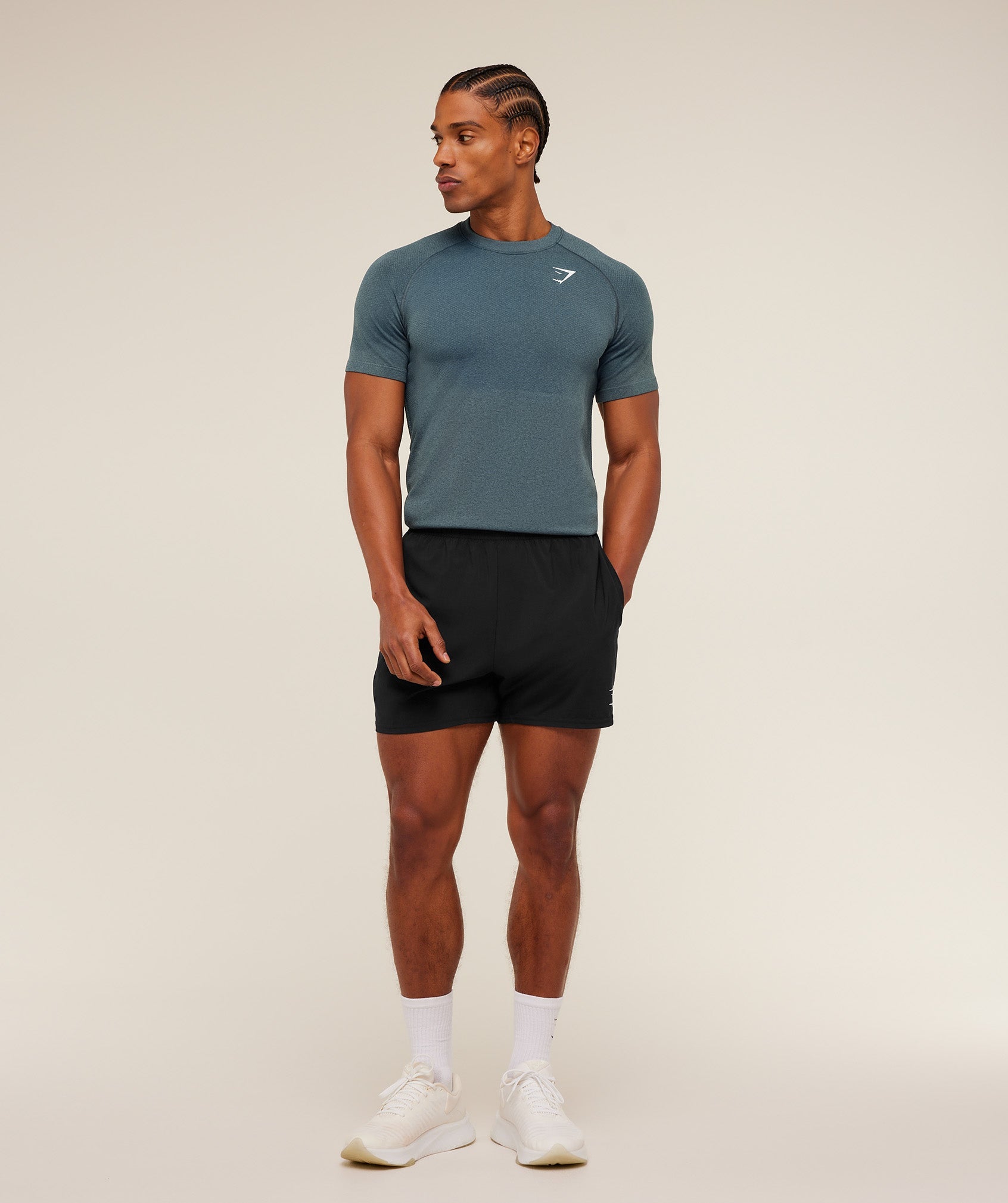 Gymshark Vital Seamless T-Shirt 'Iron Blue Stealth Blue'