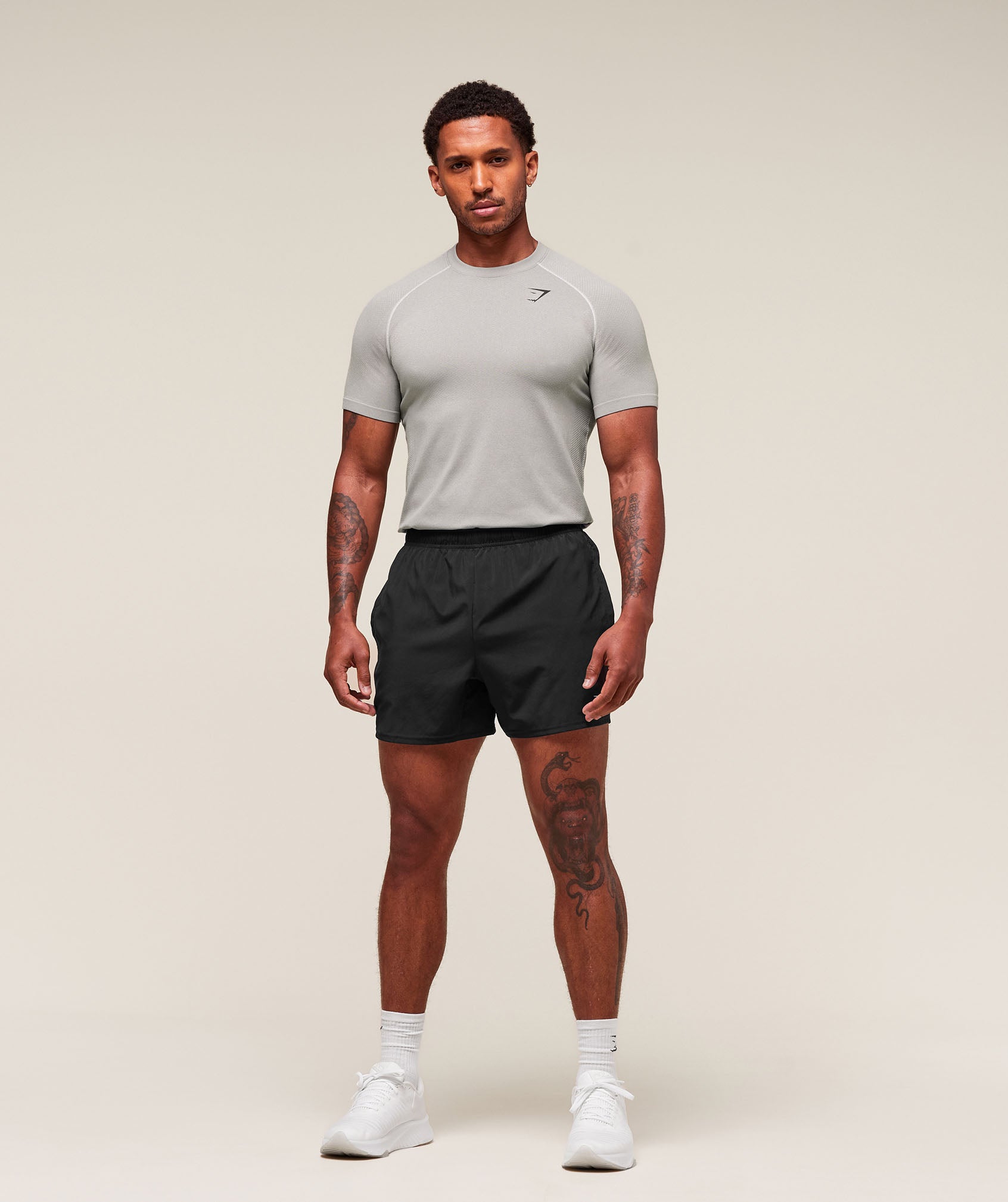 Gymshark Vital Seamless T-Shirt 'Light Grey Smokey Grey'