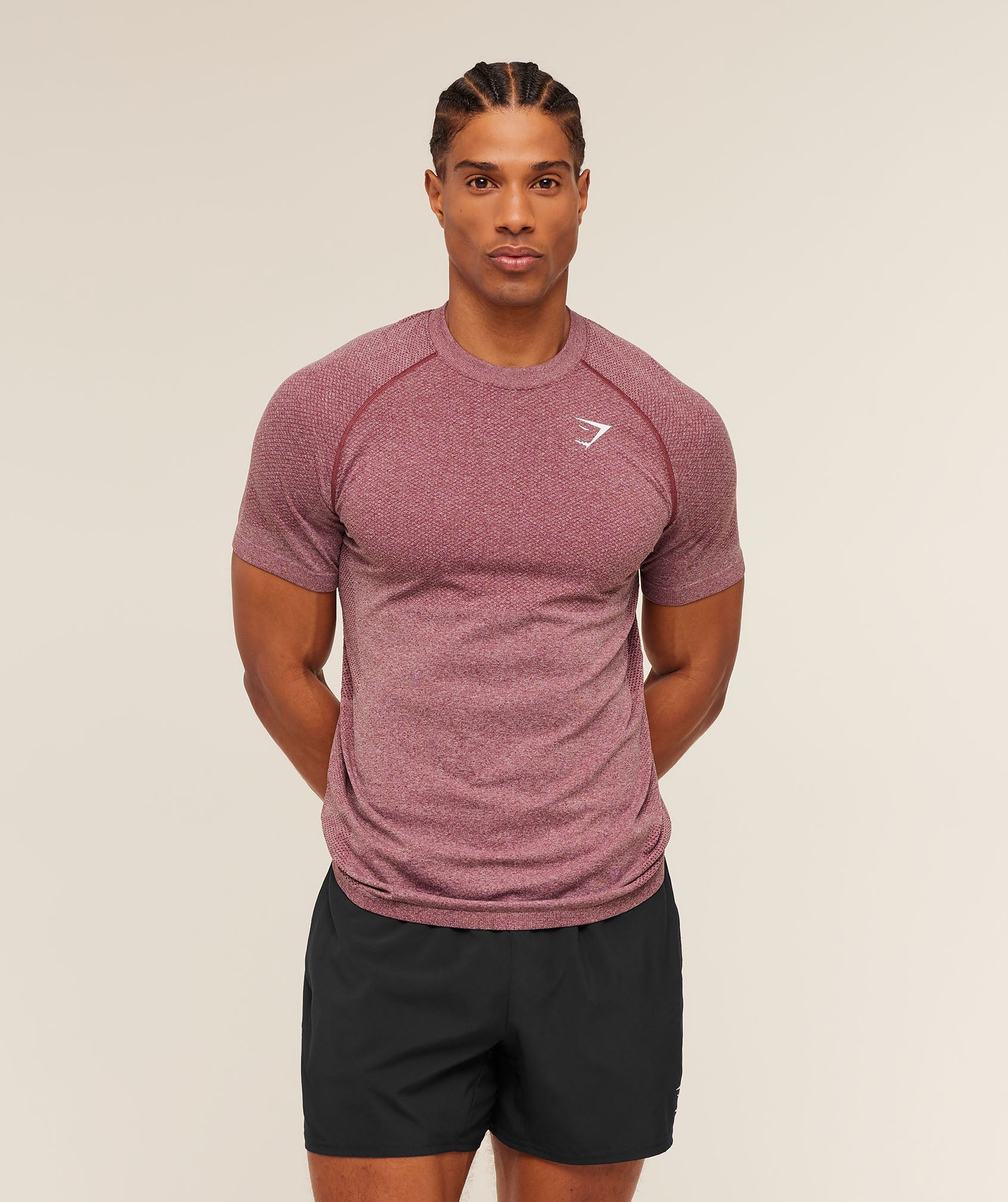 Gymshark Vital Seamless T-Shirt 'White Port'