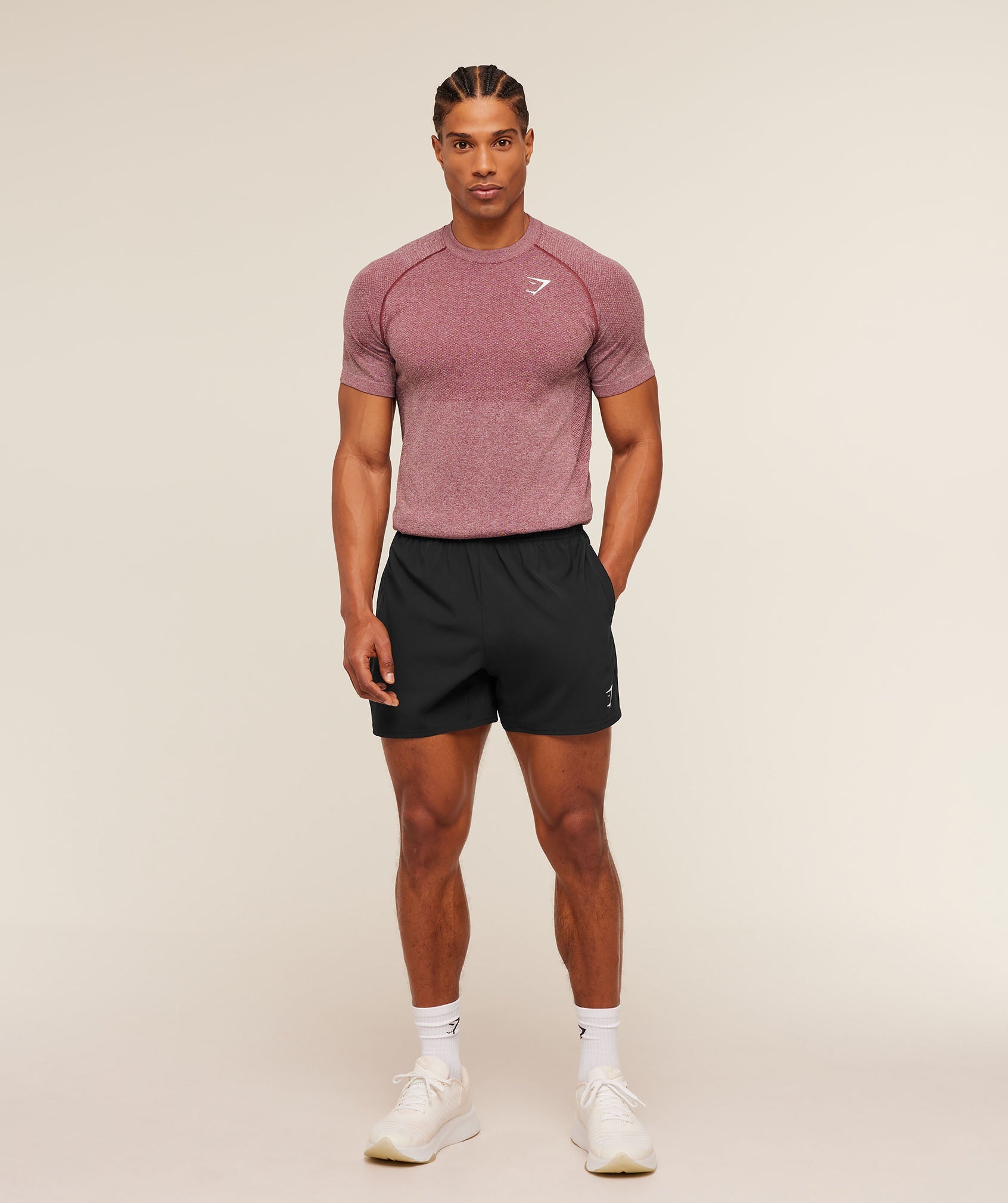 Gymshark Vital Seamless T-Shirt 'White Port'