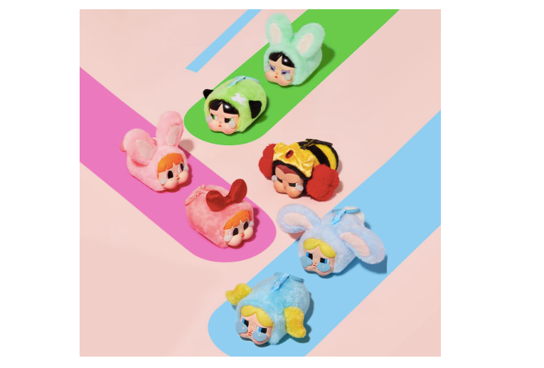 Pop Mart CryBaby x Powerpuff Girls Series Vinyl Face Plush Sealed Case (pack of 1)